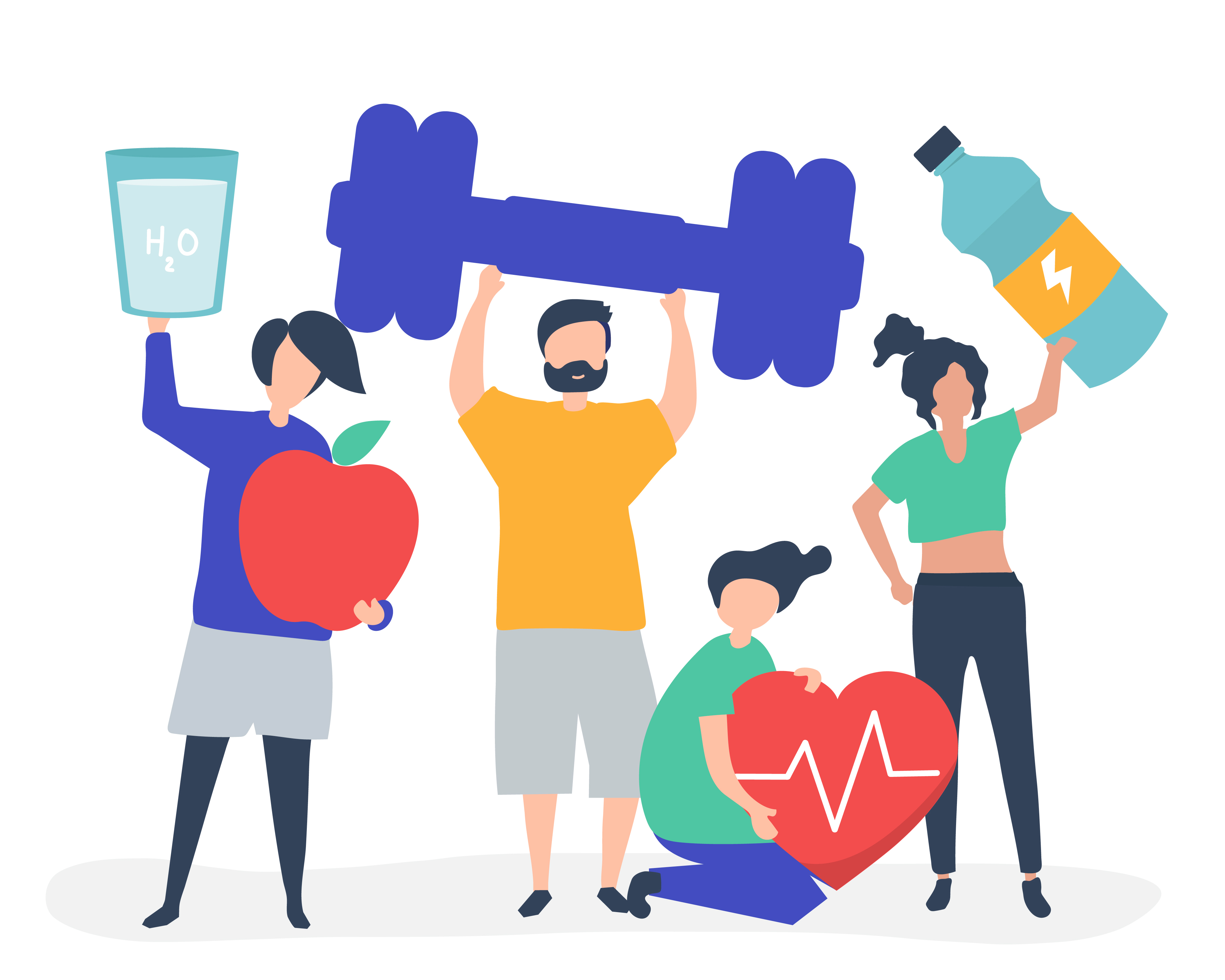 healthy-people-carrying-different-icons