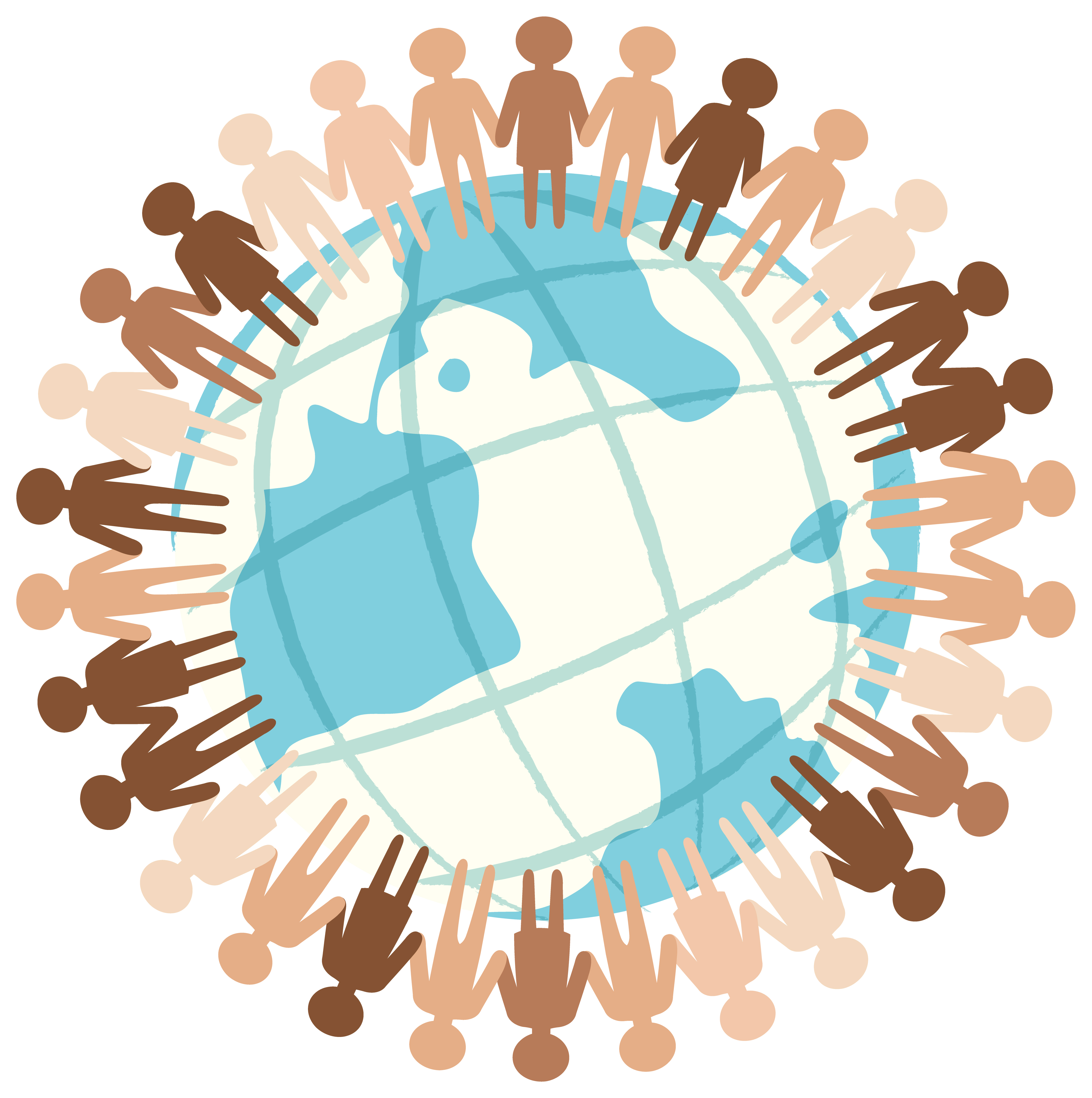 human-icon-surrounding-earth-globe