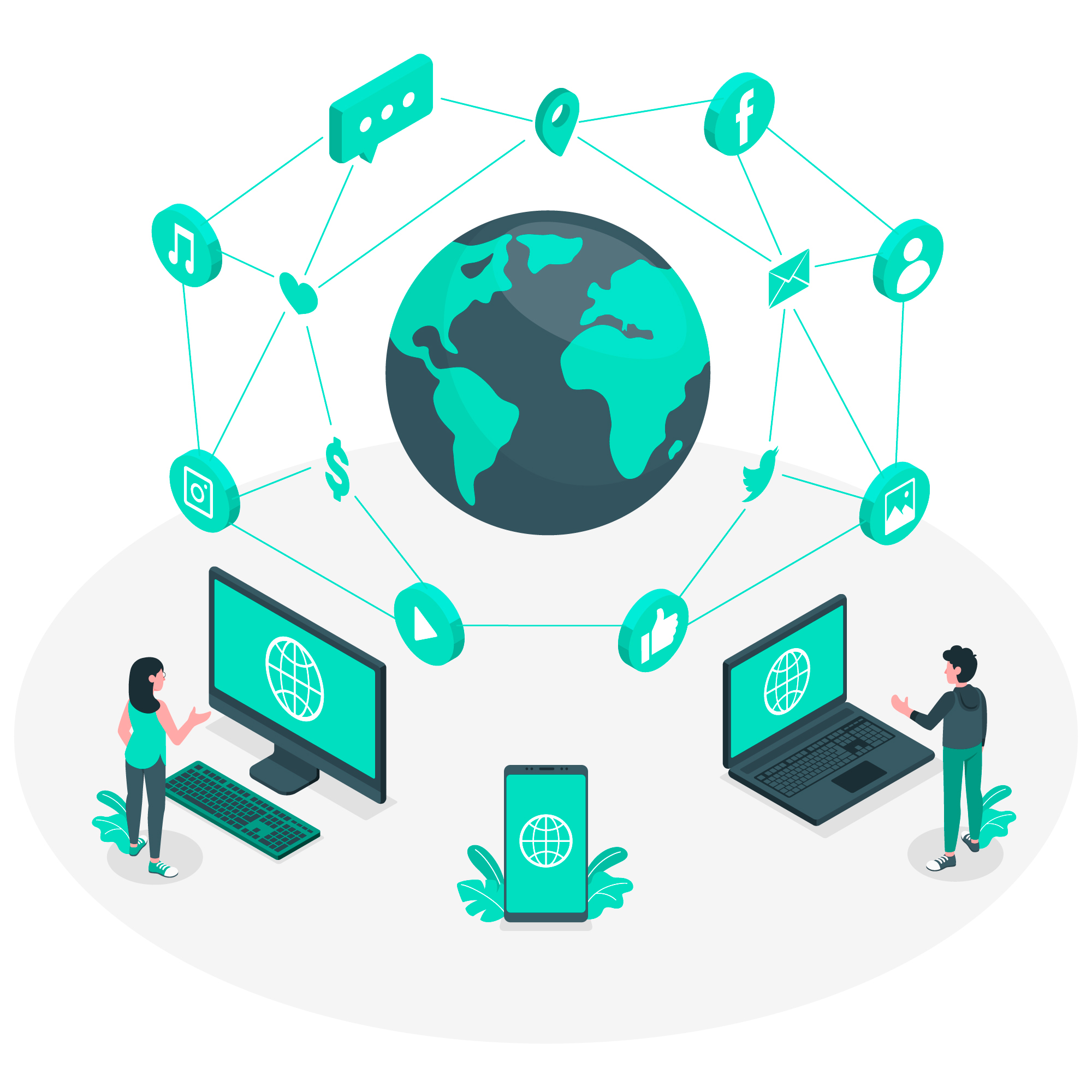 online-world-concept-illustration